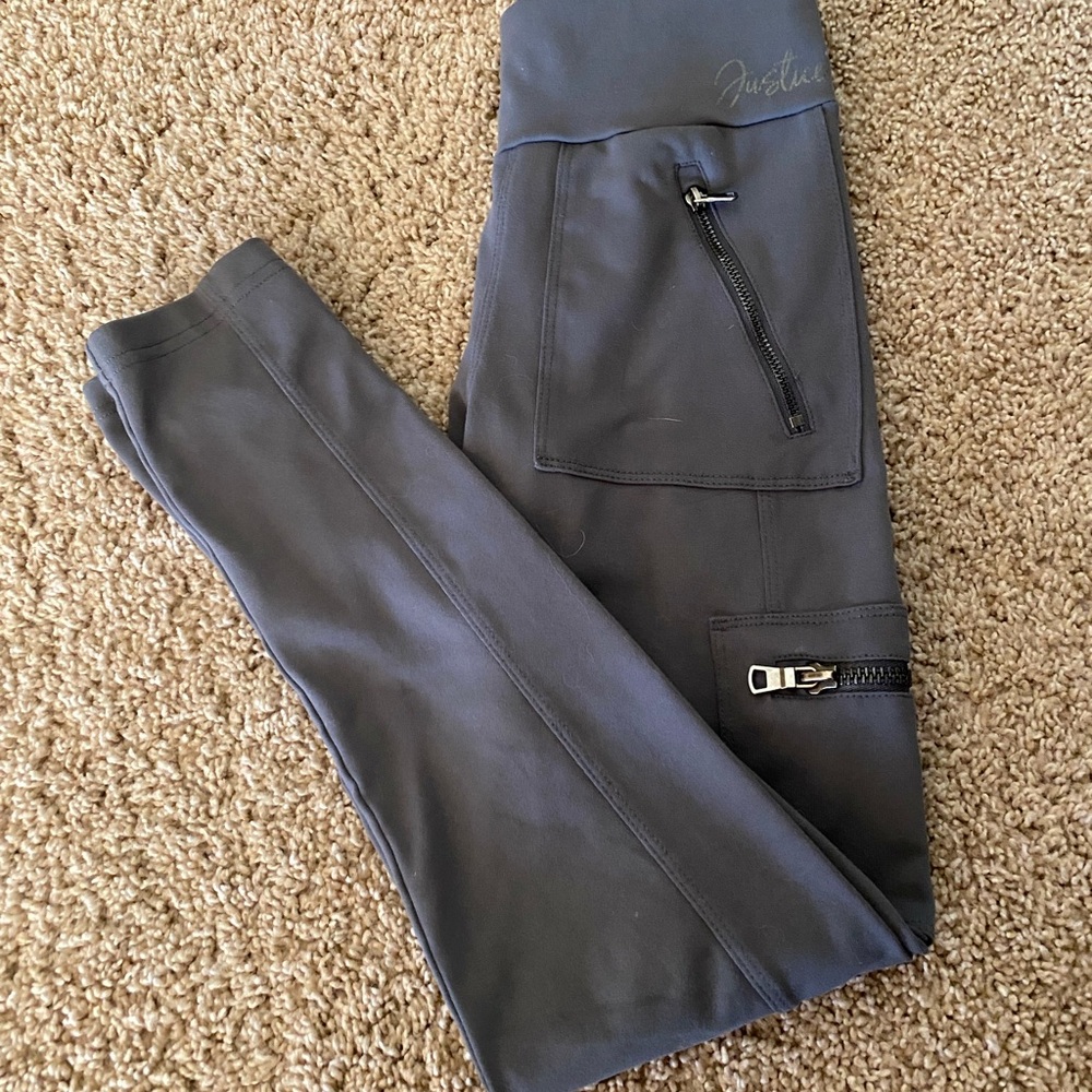 Justice Kids Grey Leggings